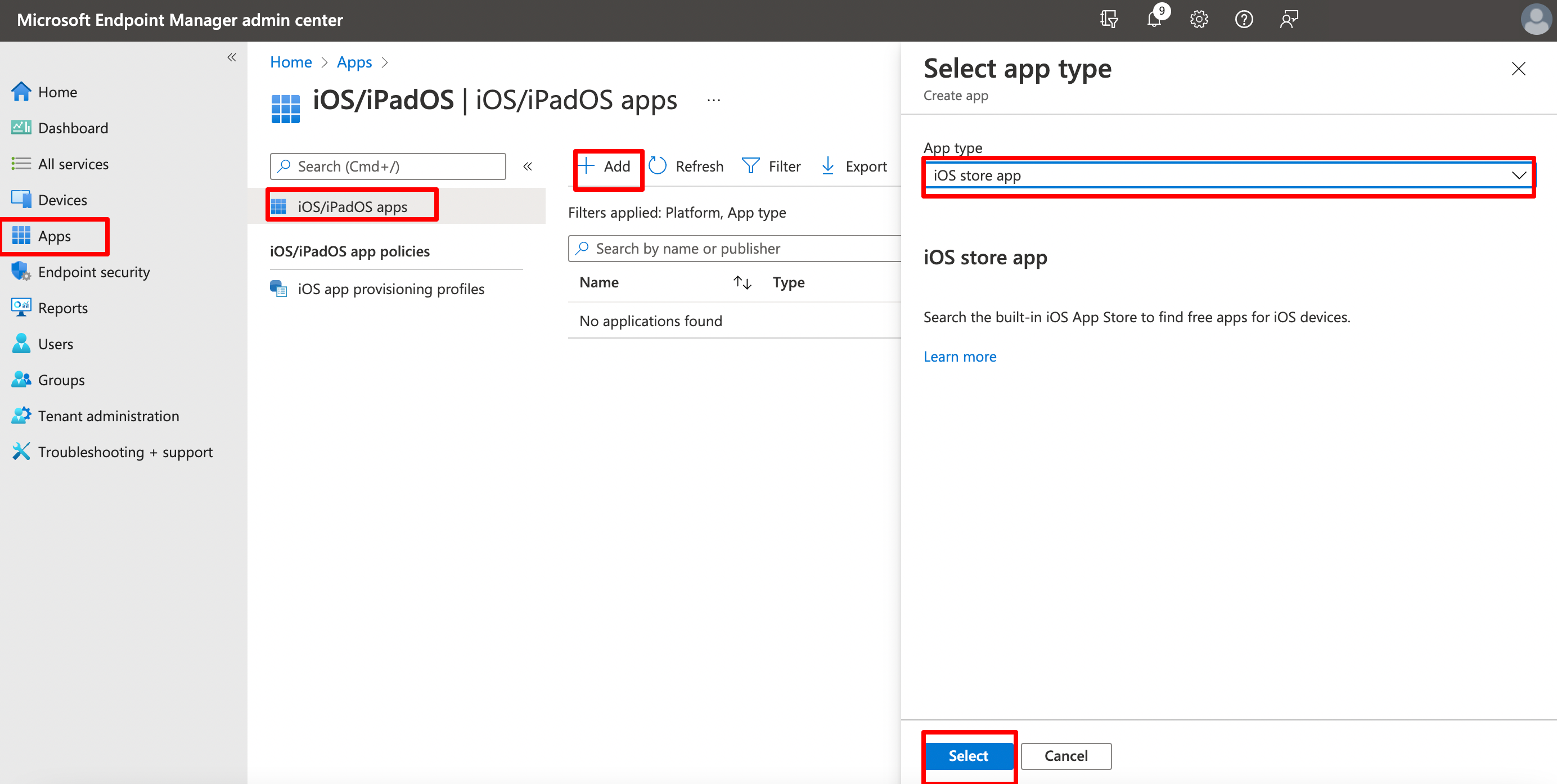 Add Zscaler App /2022/deploy-zscaler-to-ios/add-app-1.png#center