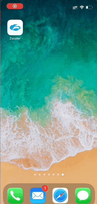 GIF of Zscaler Client Connector Login  /2022/deploy-zscaler-to-ios/zscaler-ios.gif#center