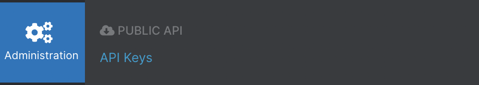 Image of Zsaler Menu to create a new API Key /zpa-apimenu.png